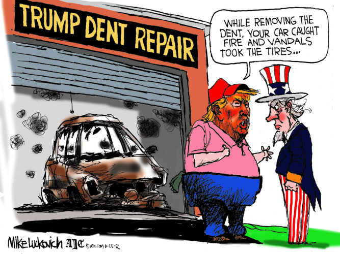 Cartoon commentary